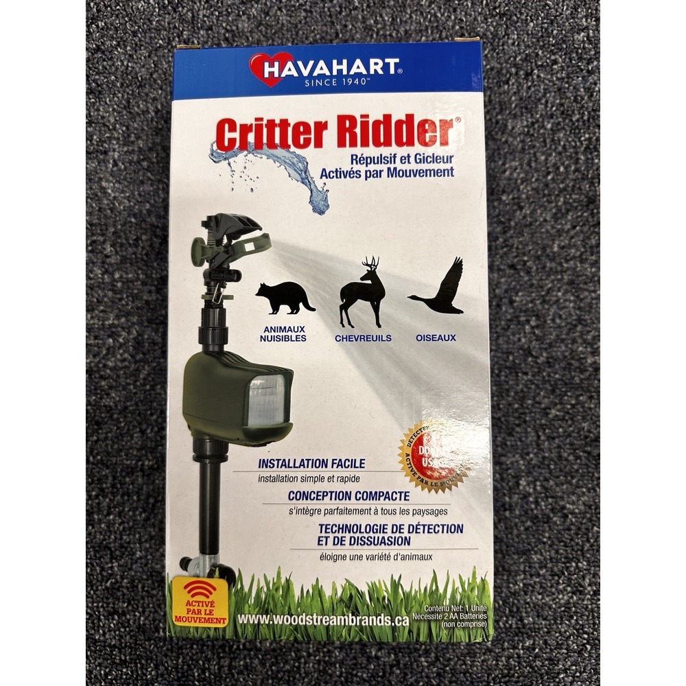 HAVAHART 5277 Critter Ridder Motion Activated Animal Repellent & Sprinkler